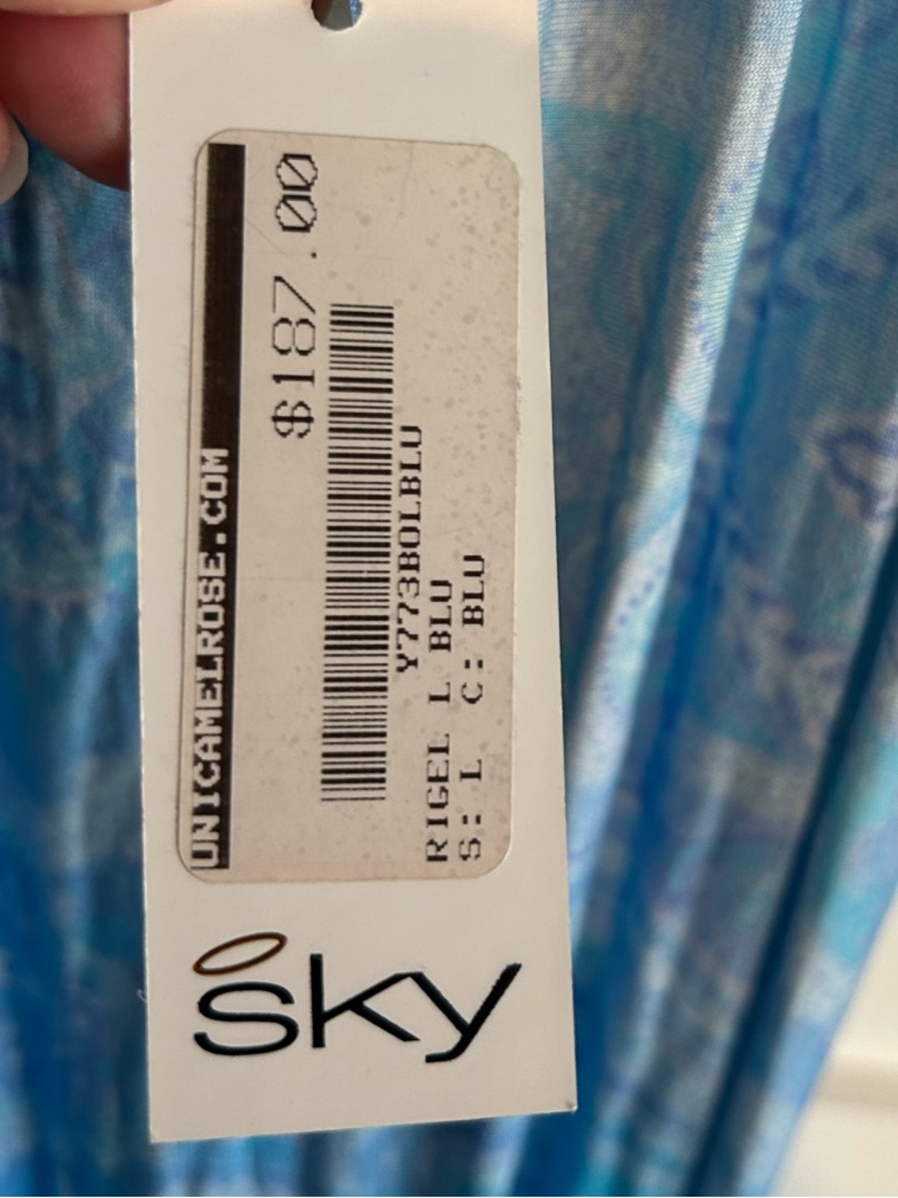 Sky Rigel Floral Bohemian Maxi Dress Size Large New with tag - Picture 11 of 11